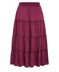 City Chic Women's Boho Tiered Maxi Skirt