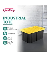 Sterilite Gallon Industrial Stackable Storage Tote Lidded Containers
