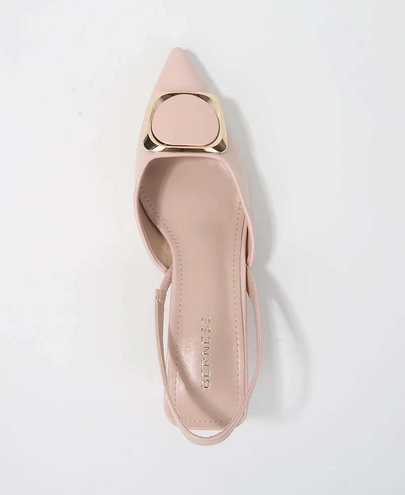 Berness Geometric Women's Ornament Slingback Heels