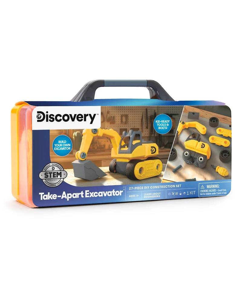 Discovery Kids Take Apart Excavator Construction Set, 27-Piece
