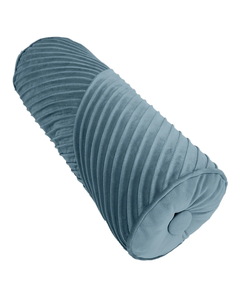 Edie@Home Chelsea Spliced Neckroll Decorative Pillow