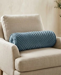 Edie@Home Chelsea Spliced Neckroll Decorative Pillow