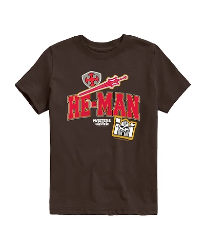 Hybrid Boys' 8-20 Masters of the Universe He-Man Colligiate Short-Sleeve Graphic T-Shirt