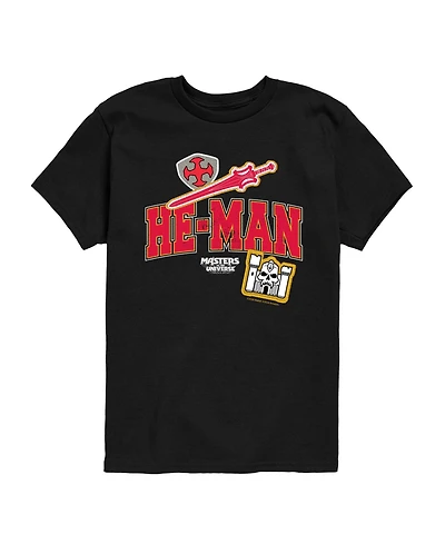 Hybrid Boys' 8-20 Masters of the Universe He-Man Colligiate Short-Sleeve Graphic T-Shirt