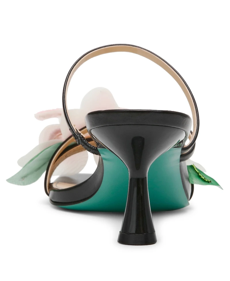 Betsey Johnson Women's Wells Floral Slide Dress Sandals