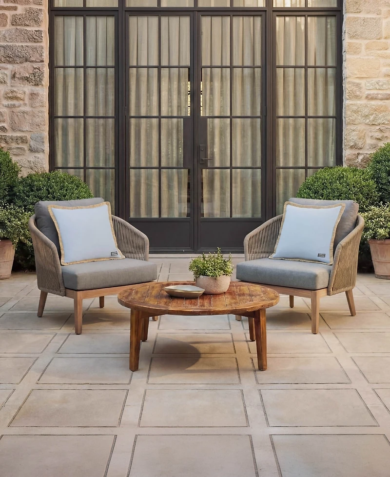 Hunter Amelia Square Outdoor 2-Pc. Decorative Pillow Set