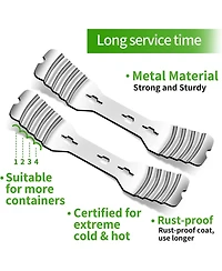 Gnuadz Metal Candle Wick Holders 10 Pack