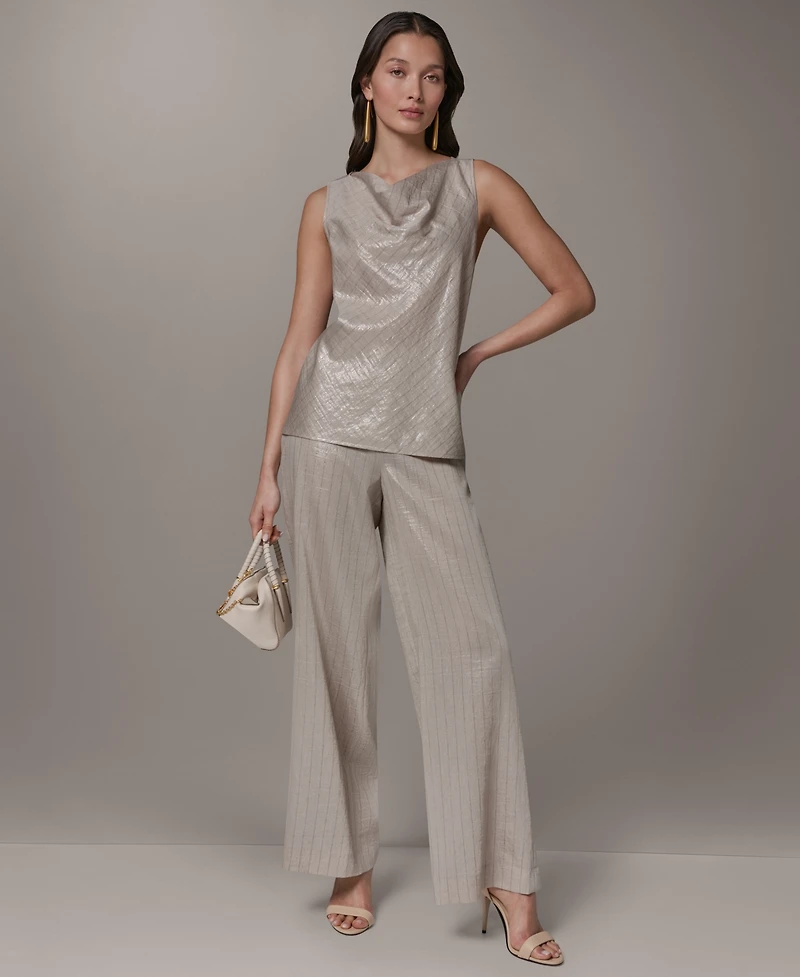 Donna Karan New York Women's Sleeveless Cowl Neck Top