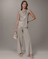 Donna Karan New York Women's Sleeveless Cowl Neck Top