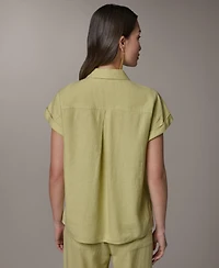 Donna Karan New York Women's Collared Neck Shirt
