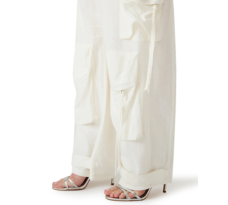 Bb Dakota Women's Low-Rise Baggy-Fit Pants