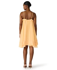 Steve Madden Women's Ruffled Square Neck Dress