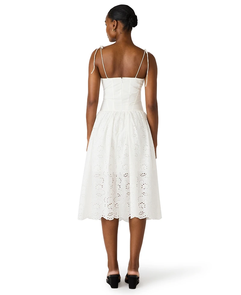 Bb Dakota Women's Sweetheart Neck Midi Dress