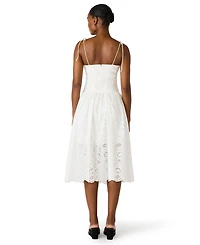 Bb Dakota Women's Sweetheart Neck Midi Dress