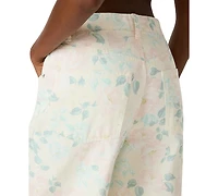 Steve Madden Women's Printed Straight-Fit Jeans