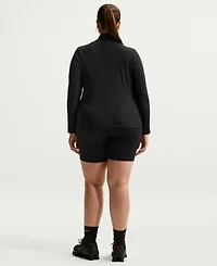 Nike Plus Chill Knit Quarter-Zip Long-Sleeve Top