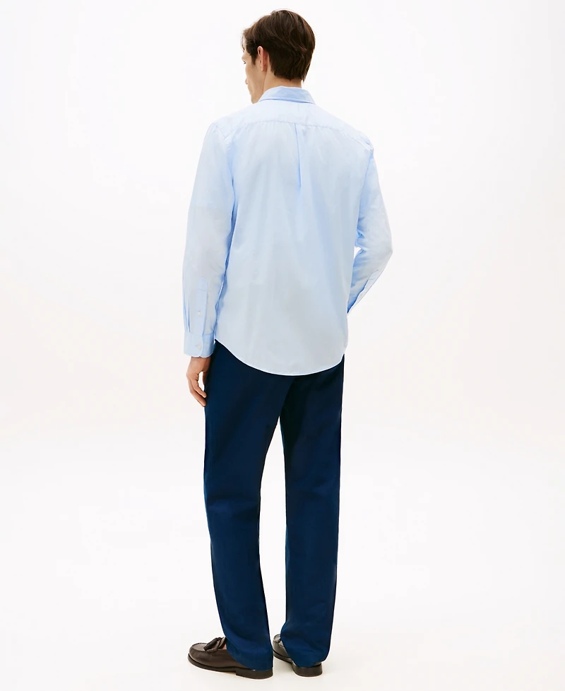 Tommy Hilfiger Men's Regular-Fit Stretch Poplin Button-Down Shirt