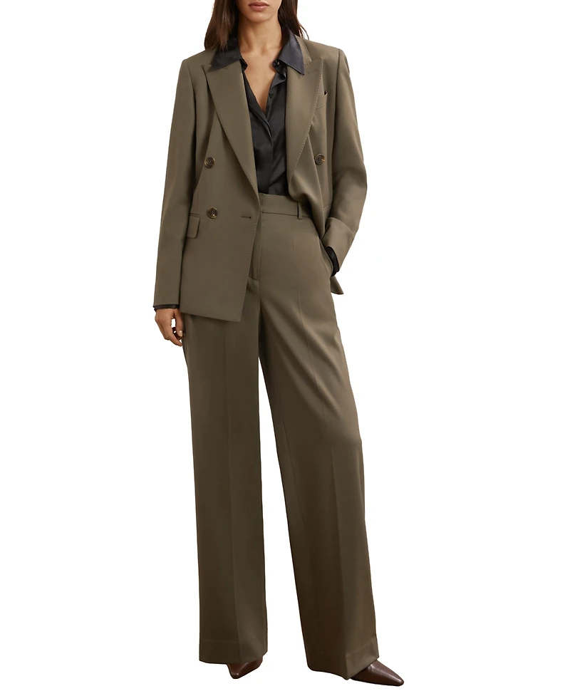 Reiss Women's Wool-Blend Double-Breasted Suit Blazer