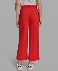 Karl Lagerfeld Paris Women's Straight Bow Pocket Pants