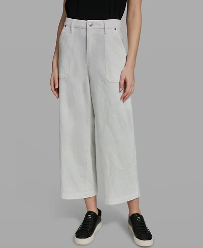 Karl Lagerfeld Paris Women's Solid Ankle Pants