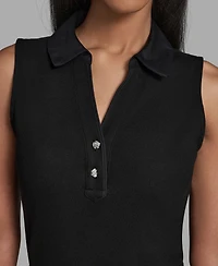 Karl Lagerfeld Paris Women's Collared Tank Dress