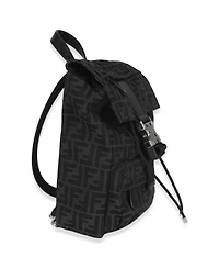 Pre-Owned Fendi Black Zucca Canvas Small Fendiness Crossbody Bag