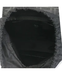 Pre-Owned Fendi Black Zucca Canvas Small Fendiness Crossbody Bag