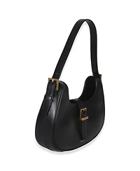 Pre-Owned Saint Laurent Black Smooth Calfskin Le Fermoir Hobo