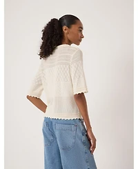 Hush Women's Pointelle Cotton Cardigan