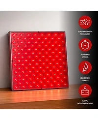Pursonic Led Light Therapy Panel and Durable Hot and Cold Gel Ice Head Wrap