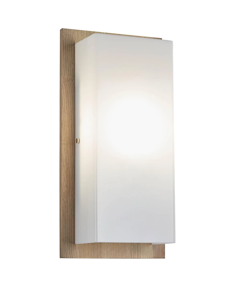 360 Lighting Lucero High Ash Wood Finish Modern Panel Wall Sconce
