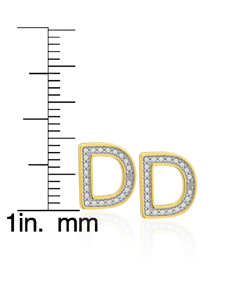 Macy's Diamond Accent 0.01 ct. t. w. Initial 'S' Stud Earrings