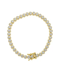 Macy's Diamond Accent 0.005 ct. t. w. Heart Link Bracelet
