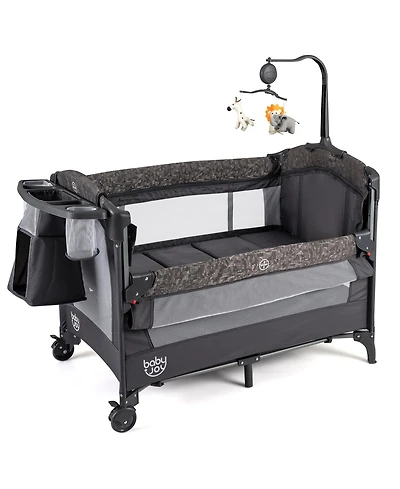 Sugift 5 in 1 Bedside Bassinet with Diaper Changer and Mattress