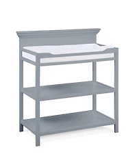 Flynama Modern Changing Table Finish with Two Shelves and 4 Side Safety Rails for Nursery