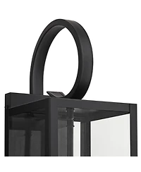 John Timberland Mira Modern Outdoor Wall Light Fixture Flat 21 1/2" Clear Glass for Post Exterior Barn Deck House Porch Yard Posts Patio Home