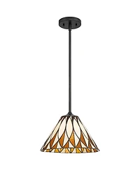 Robert Louis Tiffany Arla 12" Wide Art Glass Mini Pendant Light