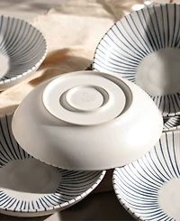 Porto Brasil Elemento Stoneware Salad Bowls, Set of 6