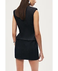 Nocturne Women's Sleeveless Tailored Mini Dress