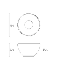 Porto Brasil Stoneware Soup Bowls, Set of 6