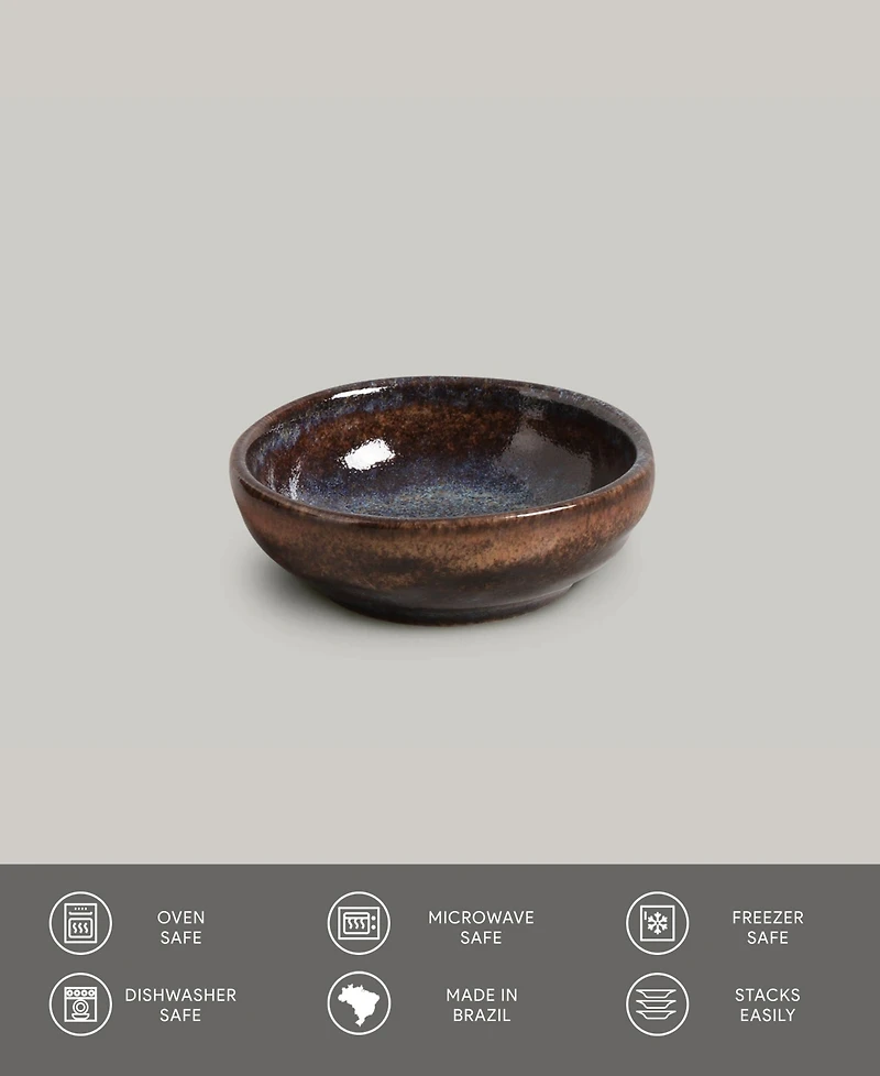 Porto Brasil Stoneware Ramekins, Set of 6