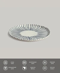 Porto Brasil Elemento Stoneware Bread Plates, Set of 6