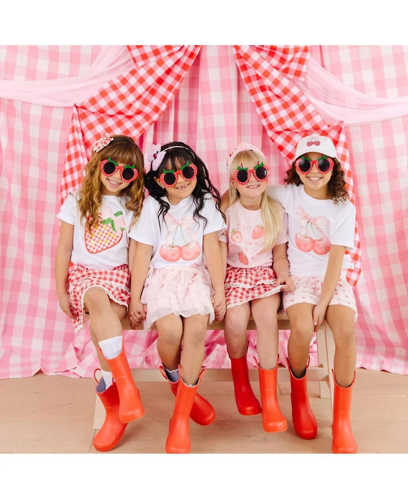 Sweet Wink Toddler Girls Cherry Cute Short Sleeve T-Shirt