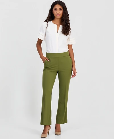 Anne Klein Essentials Petite Pull-On Knit Trousers