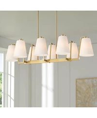 Possini Euro Design Tressel Glass 8-Light Chandelier