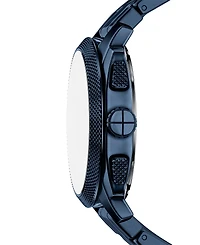 Fossil Men's Machine Chronograph Navy Stainless Steel Watch, 44mm