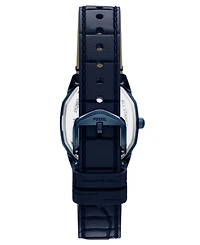Fossil Women's Harlow Three-Hand Navy Leather Watch, 27mm
