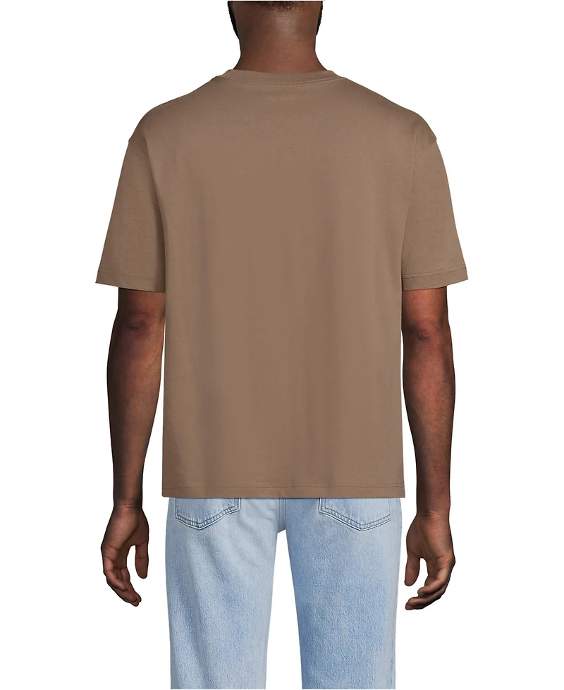 Lands' End Men's Short Sleeve Super-t Crew Relaxed Fit Tee