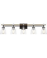 Possini Euro Design Broadway 41" High 5 Light Bathroom Vanity Wall Lamp Light Fixture Mount Over The Sink Mirror