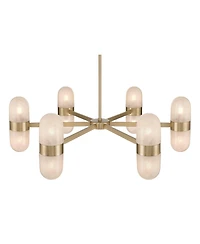 Possini Euro Design Possini Euro Reiter 32" Wide Matte Brass 12-Light Chandelier